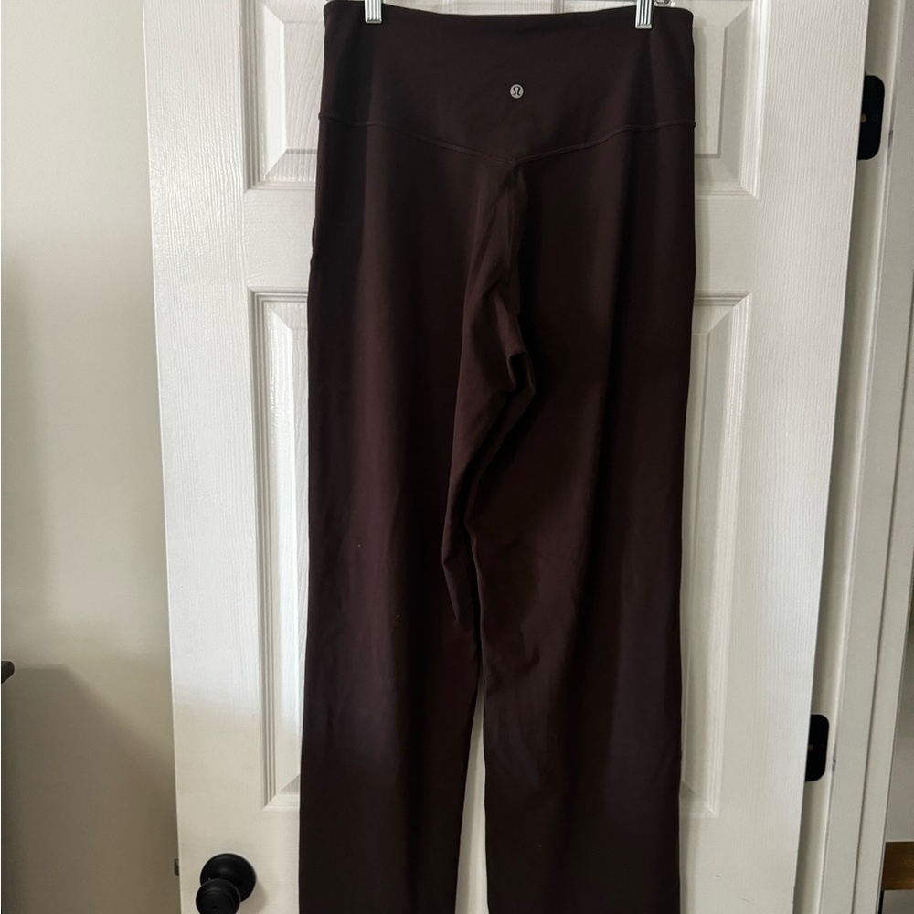 lululemon athletica Women's Wide-Leg Pants in Dark Brown - Picture 9 of 12